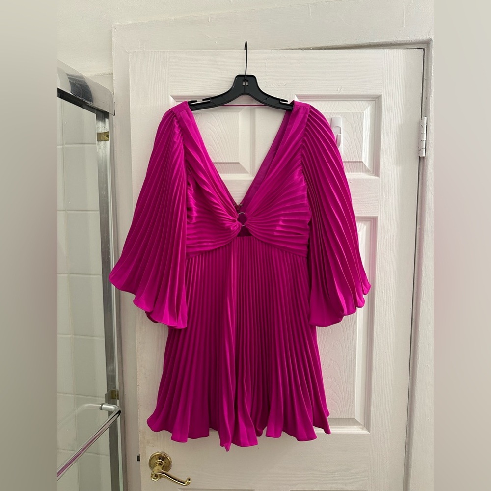 Monique Lhuiller Pink Mini Dress